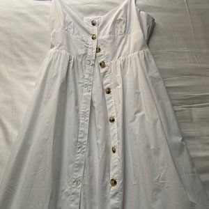 White cotton summer dress (JCREW P12) NWT